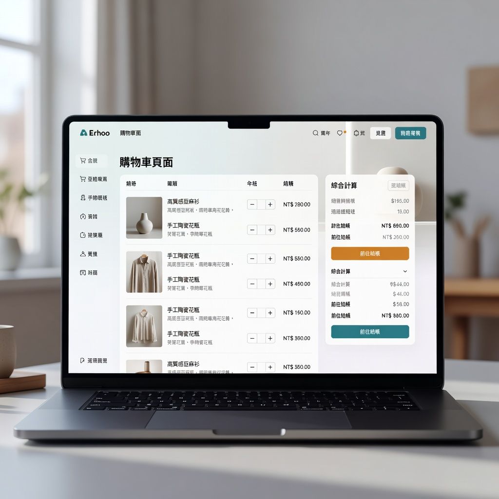 品牌形象網站設計與品牌定位規劃示意