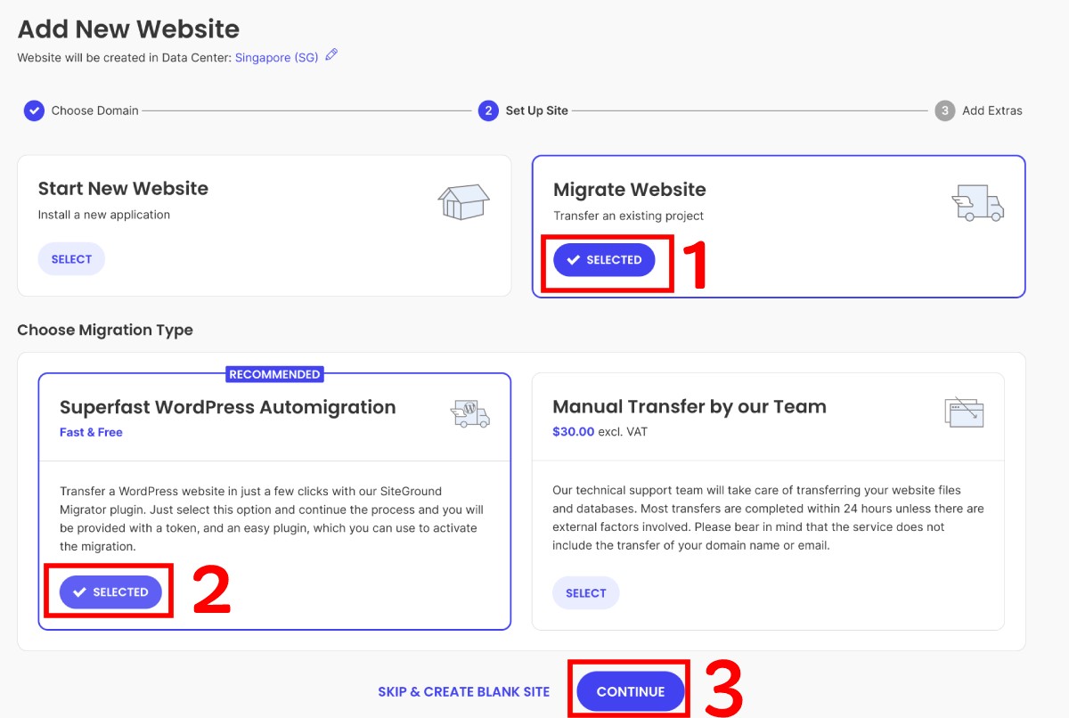 SiteGround建立Wordpress