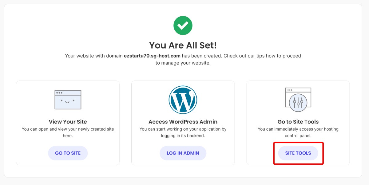 SiteGround建立Wordpress