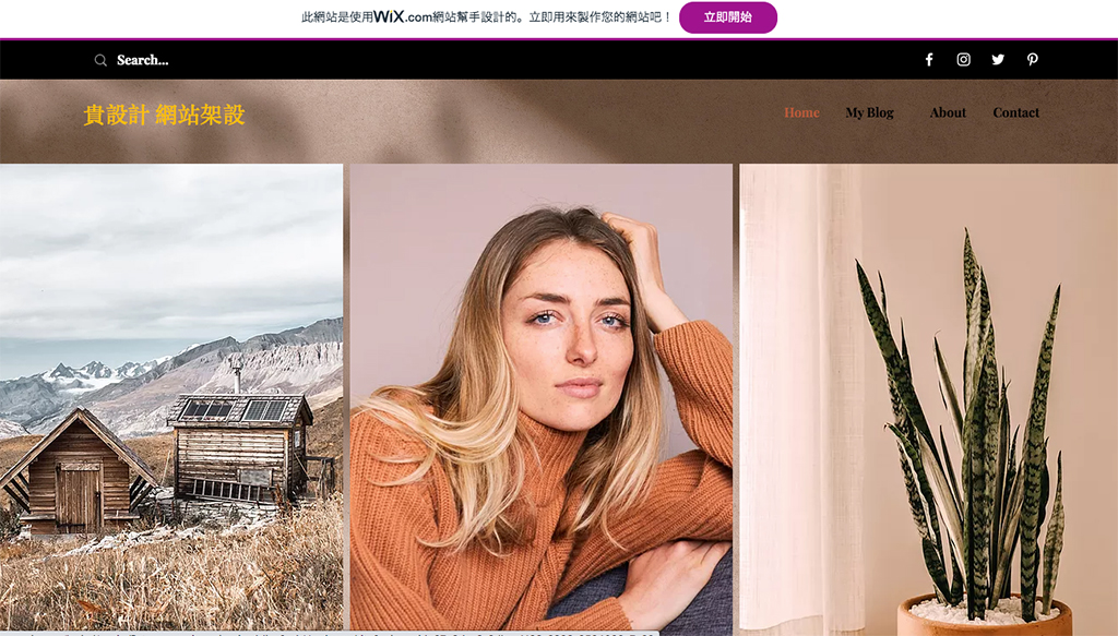 Wix 編輯器建立網站