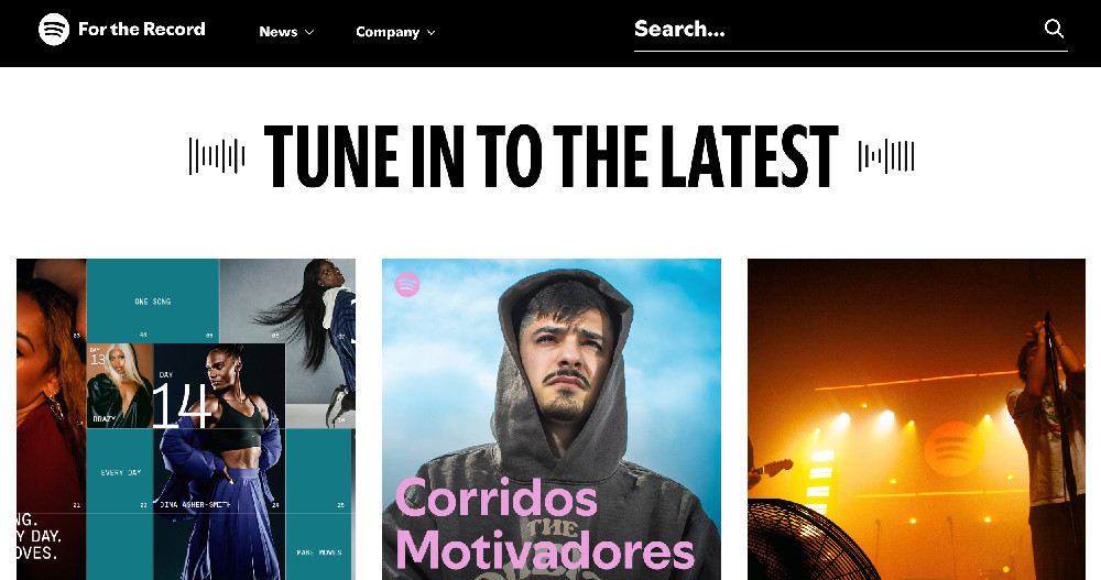 Wordpress知名網站-spotify