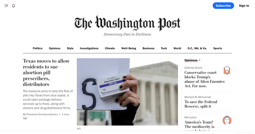 Wordpress知名網站-washington